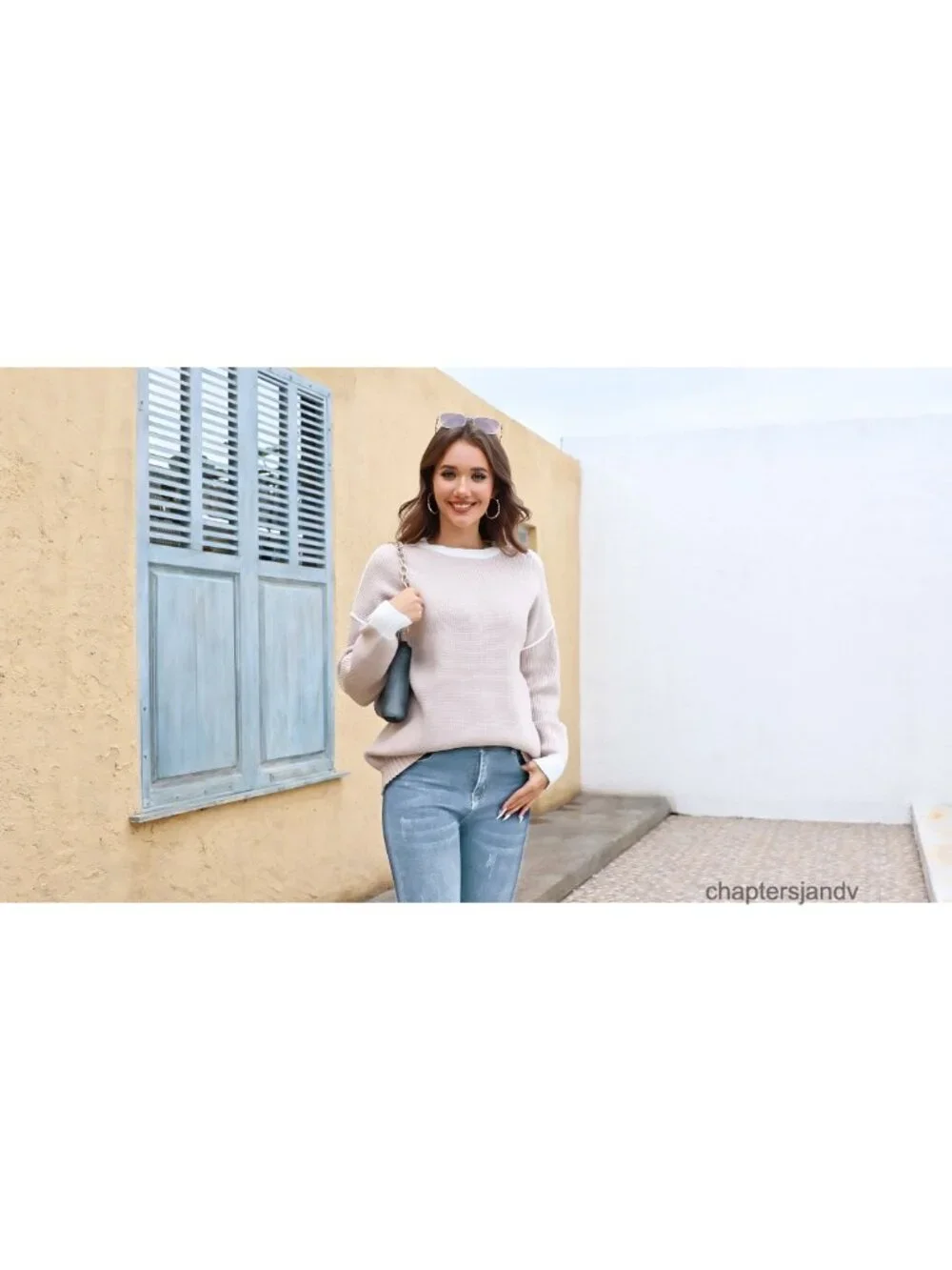 Womens Oversized Chunky Knit Sweater Mock Neck Batwing Long Sleeve Pullover